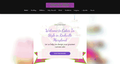 Desktop Screenshot of cakesinstyle.com