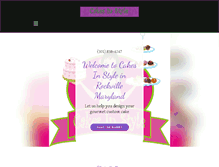 Tablet Screenshot of cakesinstyle.com